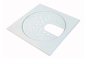 Slukrist 20x20 cm hvit med uthugg