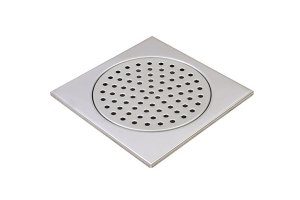 Slukrist 20x20 cm børstet stål uten uthugg