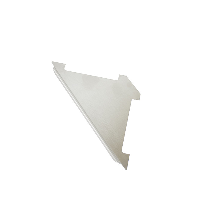 Design hjørnehylle N°15 for dusj 1mm, børstet stål