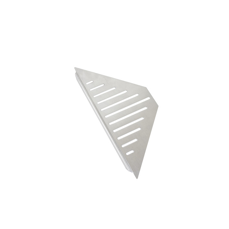 Design hjørnehylle N°3 for dusj 1mm, børstet stål