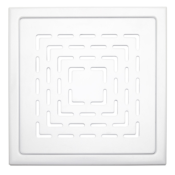 Design Slukrist N°19 20x20cm hvit matt stål