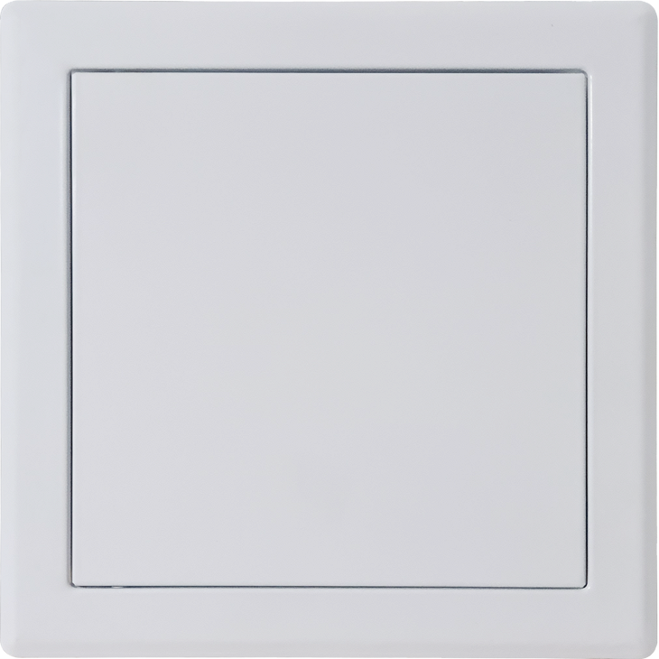Inspeksjonsdør tett hvit matt push-dør 20x20 cm