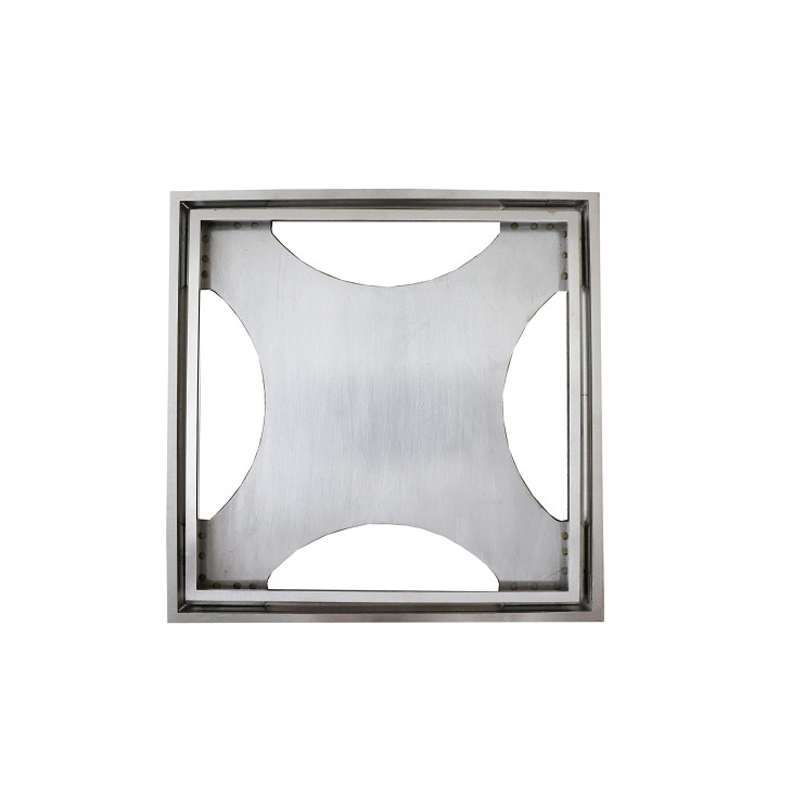 Slukrist Tile In 20 x 20 cm børstet syrefast stål 316