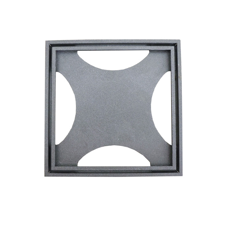 Slukrist Tile In 20 x 20 cm Stone Finish Mørk Granitt