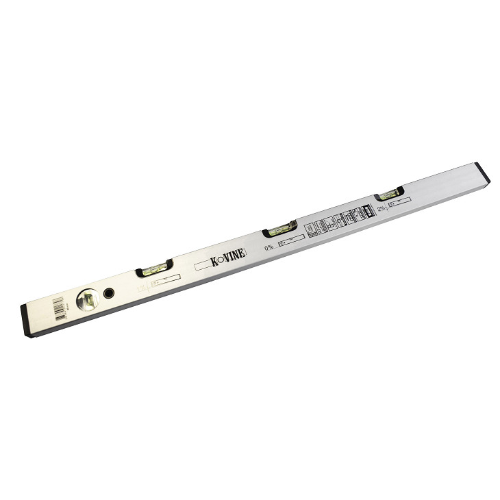 Aluminiumsvater med fall 80 cm med 4 libeller
