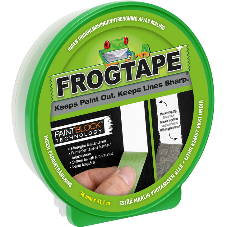 FrogTape maskeringstape Multi GRØNN 36mm x 41,1m