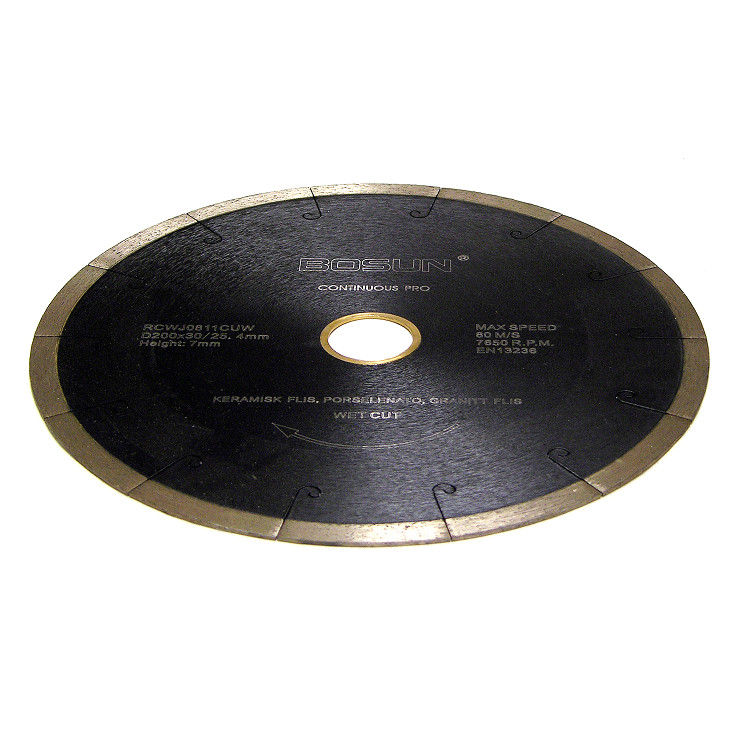 Diamantblad segment 200/30-25,4 mm Bosun