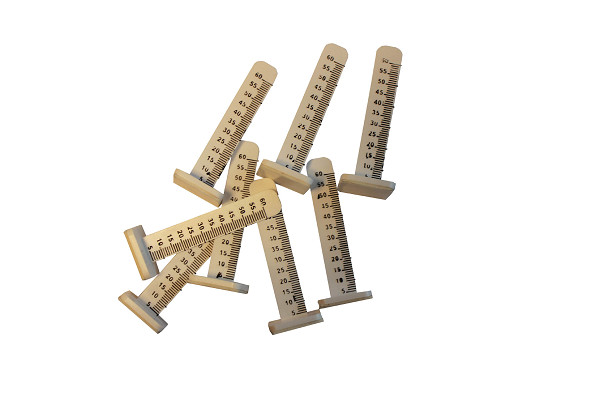 Nivåpinner 65mm hvit m/skalering, for avrettingsmasse