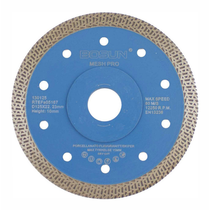 Diamantblad mesh 125/22,2 mm Bosun Pro Blå