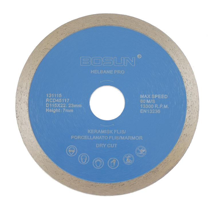 Diamantblad helbane 115/22,2 mm Bosun Pro Blå