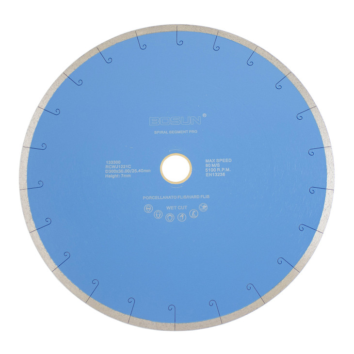Diamantblad spiralsegment 300/30-25,4 mm Bosun Pro Blå