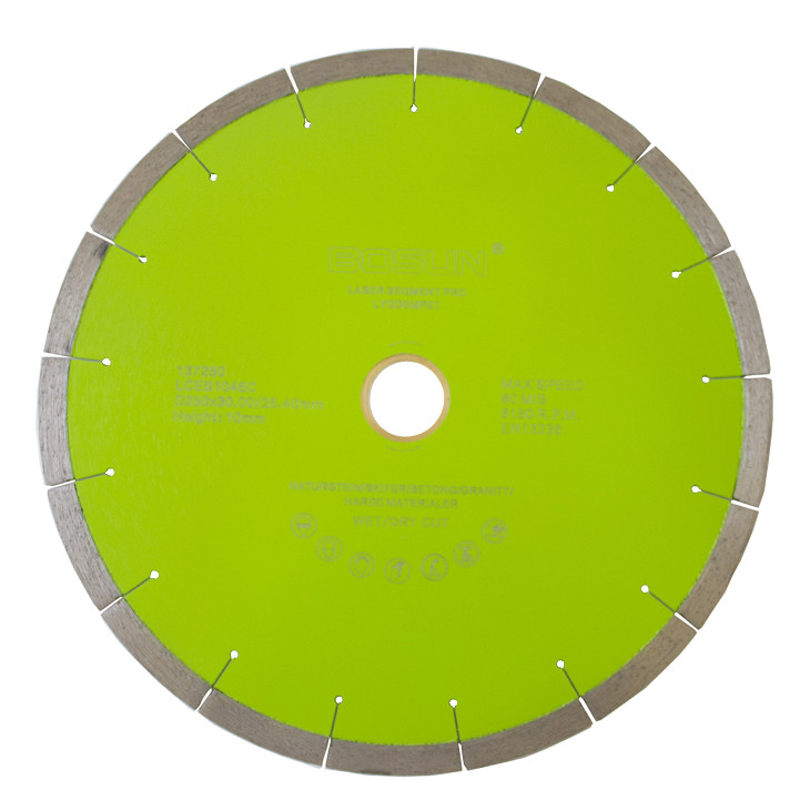 Diamantblad segment 250/30-25,4 mm Bosun Pro Grønn