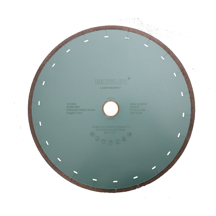 Diamantblad T-segment 300/30-25,4 mm Bosun Pro Blågrønn