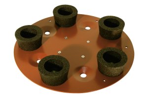Ipertitina plate med slipesteiner Ø 490 mm