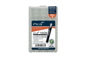 Pica Visor Refill Oljekrittstift vannfast, 4 stk hvit