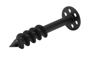 Plastskrue sort 10pk. for våtromsplate 80 mm