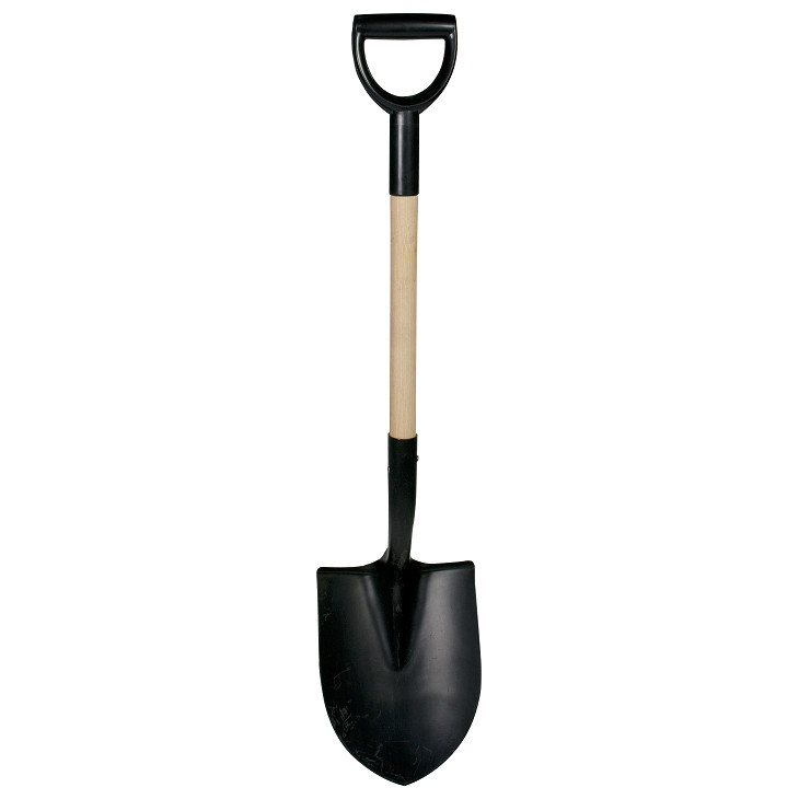Bjärnums anleggspade i lakkert stål, høyde 101 cm