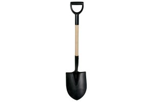 Bjärnums anleggspade i lakkert stål, høyde 101 cm