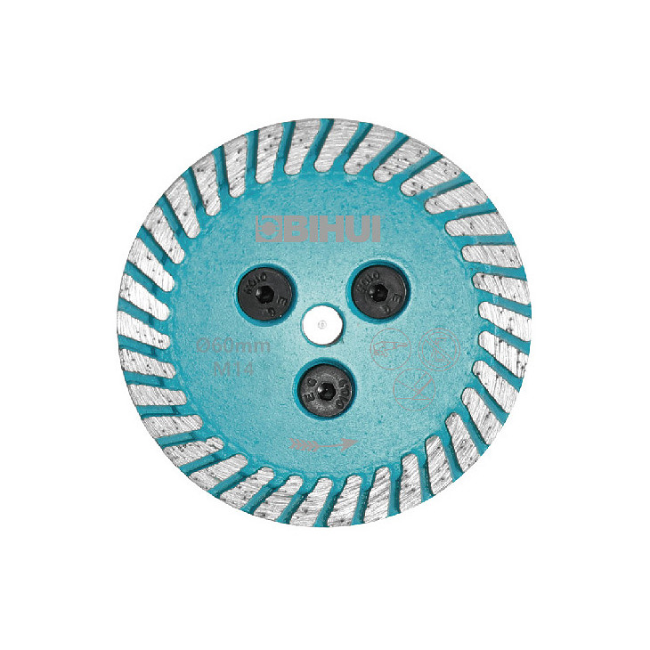 Bihui diamantblad turbo Ø60 M14