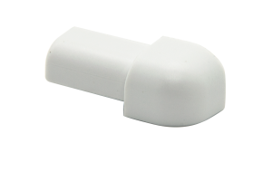 Projolly Quart treveis hjørne hvit PVC 12,5 mm 5 pk