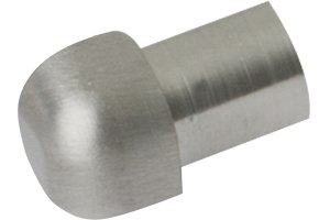 Projolly Quart treveis hjørne børstet stål 8 mm 2pk.