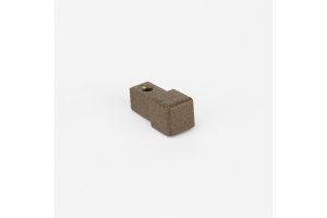 Projolly firkant Symetric hjørnestk Stone Tobacco alu 10 mm 2pk. SL17/2