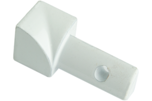 Projolly Quart innv hjørne hvit alu 10 mm 2pk