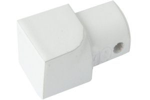 Projolly Quart innv hjørne hvit alu 12,5 mm 2pk