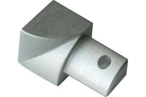 Projolly Quart innv hjørne eloksert alu 6 mm 2pk.