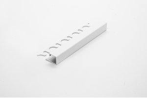 Projolly firkant Symetriclist Stone White alu 8 mm 270 cm SL01